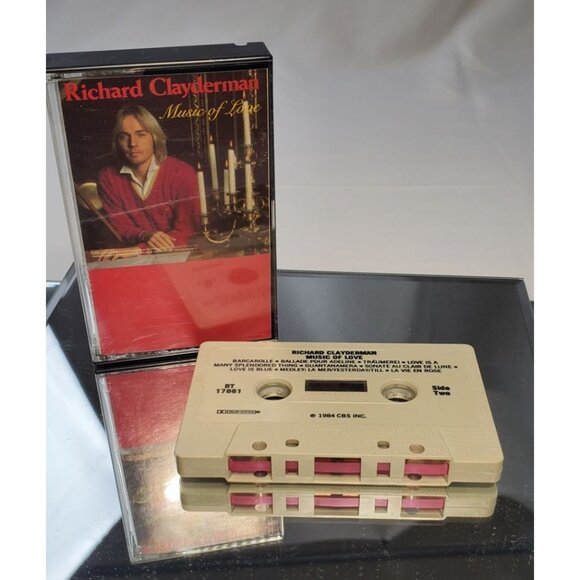 Richard Clayderman Music Of Love Cassette Tape - Picture 3 of 3